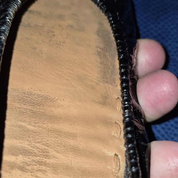 Tieks by Gavrieli Obsidian Black Crackle Women's Flats sz. 8 (#1732)VGC. - Picture 12 of 16